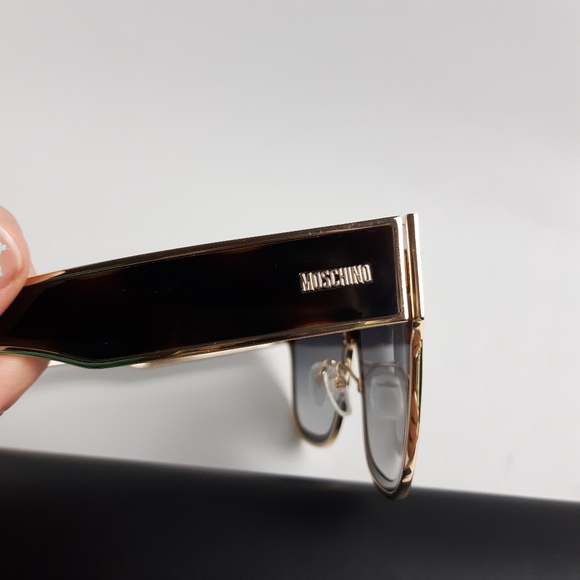 Moschino Dark Havana Sunglasses NWT - Picture 7 of 10